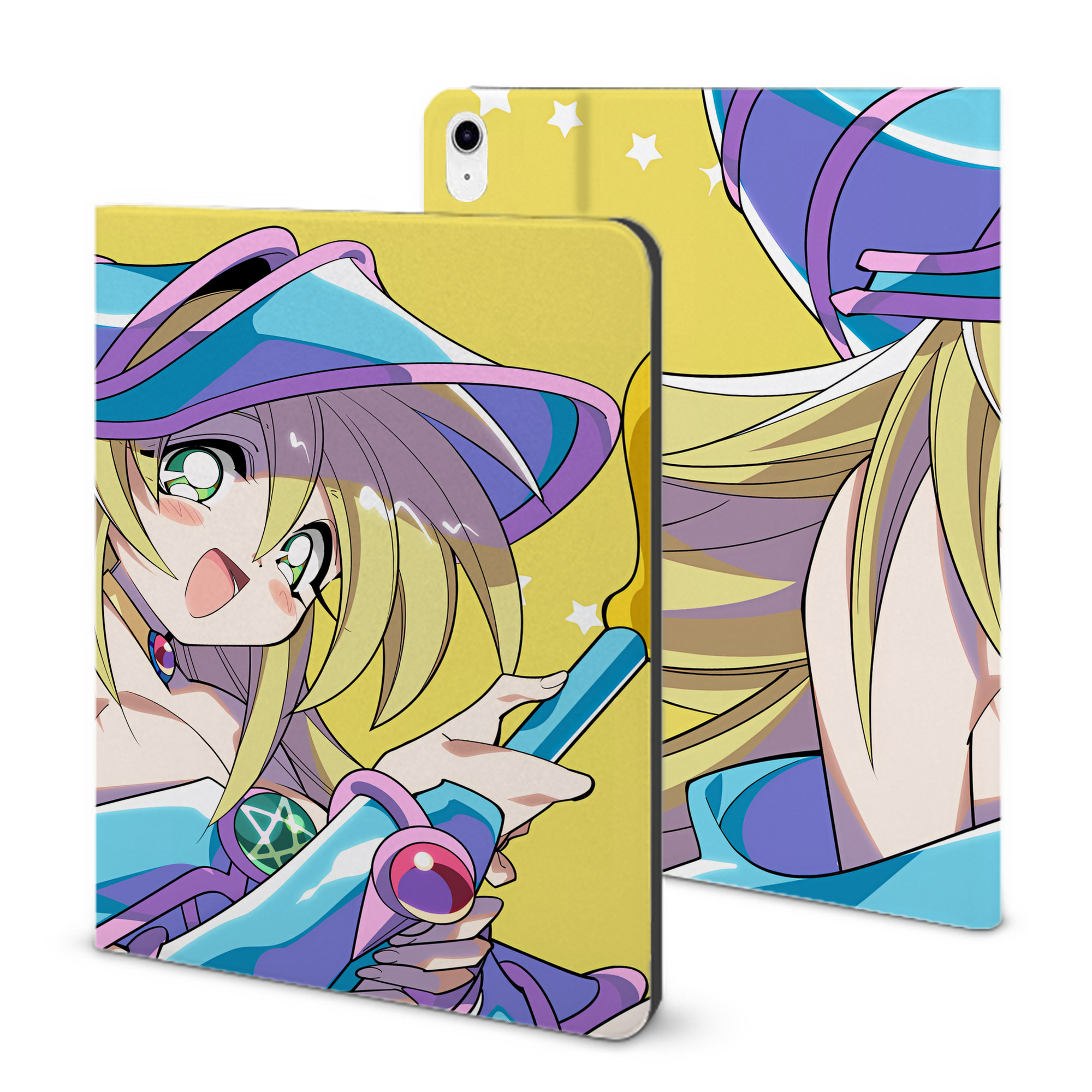 （画像用） 遊☆戯☆王 Yu-Gi-Oh! IPad ケース ブック型 PUレザー TPU 耐衝撃 軽量 薄型 ペン収納なし 全面保護 IPad 各モデル対応